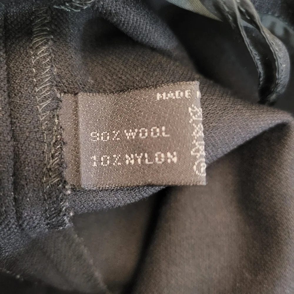 Prada Black Wool Straight Leg High Rise Pants - Picture 7 of 9